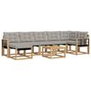 vidaXL Ensemble de canap&eacute;s d'ext&eacute;rieur 8 pc Blanc et gris clair