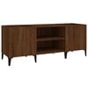vidaXL Armoire &agrave; disques ch&ecirc;ne marron 121x38x48 cm bois d'ing&eacute;nierie