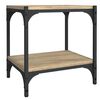 vidaXL Meuble TV Ch&ecirc;ne sonoma 40x33x41 cm Bois d'ing&eacute;nierie et acier
