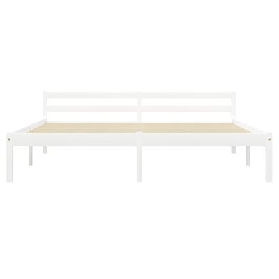 vidaXL Cadre de lit sans matelas blanc bois massif de pin 180x200 cm