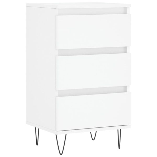 vidaXL Buffet blanc 40x35x70 cm bois d&rsquo;ing&eacute;nierie