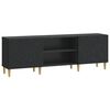 vidaXL Meuble TV 150 x 31 x 50 cm Noir Bois d'ing&eacute;nierie