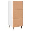 vidaXL Buffet Blanc brillant 34,5x34x90 cm Bois d'ingénierie