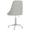 vidaXL Chaise pivotante de bureau Gris clair Tissu