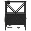 vidaXL Cabinet de chevet 2 pcs Ch&ecirc;ne noir 41,5 x 40,5 x 55 cm