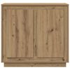 vidaXL Buffet Ch&ecirc;ne artisanal 80 x 40 x 75 cm Bois d'ing&eacute;nierie
