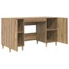 vidaXL Bureau Ch&ecirc;ne artisanal 140 x 50 x 75 cm Bois d'ing&eacute;nierie