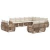 vidaXL Ensemble de canap&eacute; de jardin 12 pc Beige et blanc cr&egrave;me