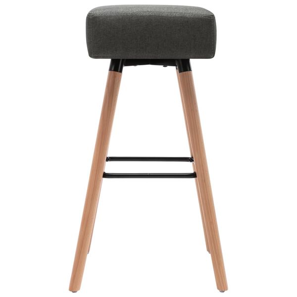 vidaXL Chaise de bar Gris fonc&eacute; Tissu