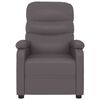 vidaXL Fauteuil de massage Gris Similicuir