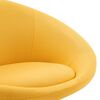 vidaXL Chaise pivotante de bureau Jaune Tissu
