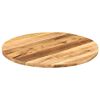 vidaXL Dessus de table Ø 70x2,5 cm rond bois massif de manguier brut