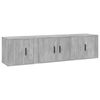 vidaXL Ensemble de meubles TV 3 pcs Gris b&eacute;ton Bois d'ing&eacute;nierie