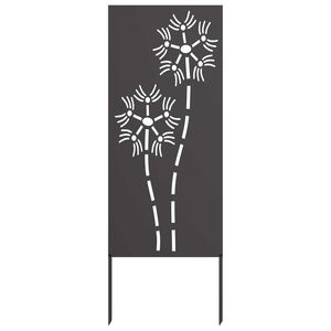 vidaXL &Eacute;cran de confidentialit&eacute; de jardin Fretwork Noir 50 x 140 cm