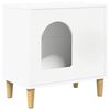 vidaXL Maison pour chat Blanc 51 x 30 x 52 cm Bois d'ing&eacute;nierie