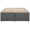 vidaXL Cadre de lit sans matelas gris fonc&eacute; 140x190 cm tissu
