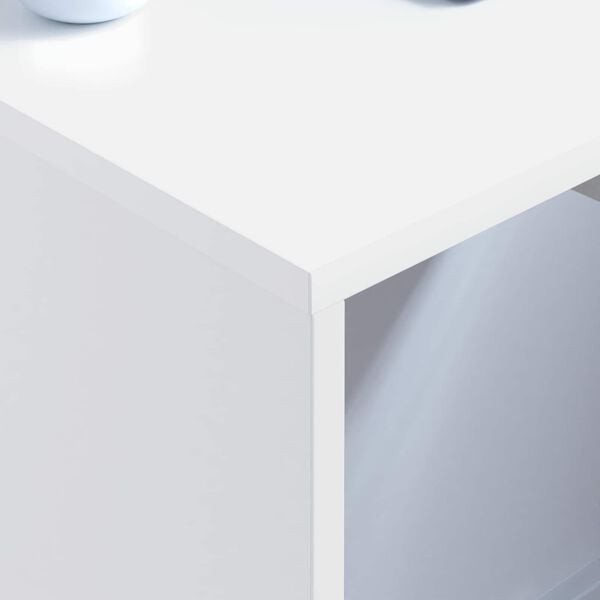 vidaXL Bureau mural Blanc 60 x 45 x 30 cm Bois d'ing&eacute;nierie