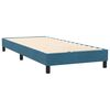 vidaXL Sommier &agrave; lattes de lit et matelas bleu fonc&eacute; 100x220cm velours