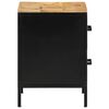 vidaXL Cabinet de chevet avec tiroir Marron et Noir 40 x 35 x 50 cm