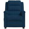 vidaXL Fauteuil de massage Bleu Velours