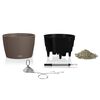 LECHUZA Jardini&egrave;re suspendue NIDO Cottage 35 ALL-IN-ONE Marron sable