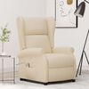 vidaXL Fauteuil Cr&egrave;me Tissu