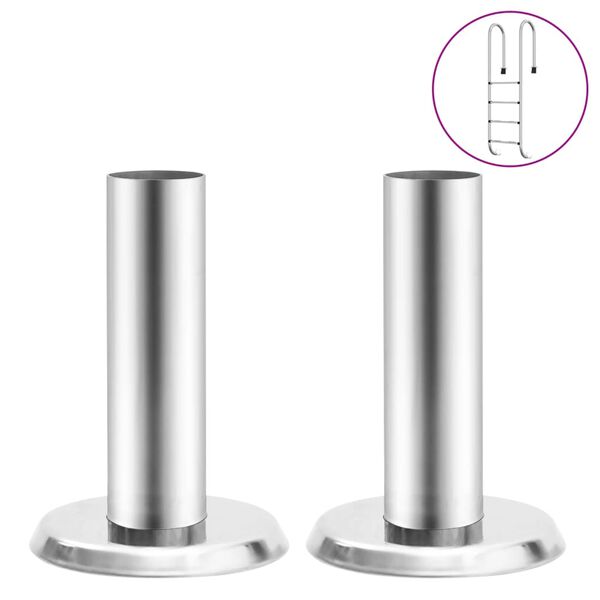 vidaXL Supports de main courante pour échelle de piscine 2 pcs