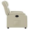 vidaXL Fauteuil inclinable Cr&egrave;me Similicuir