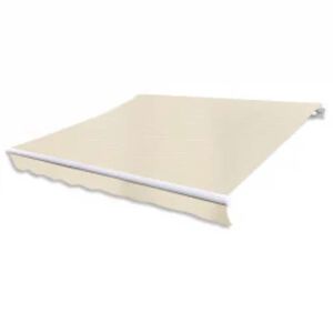 vidaXL Auvent pliable motoris&eacute; 600 cm Cr&egrave;me