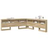 vidaXL T&ecirc;te de lit de rangement Ch&ecirc;ne Sonoma 200 cm Bois d'ing&eacute;nierie