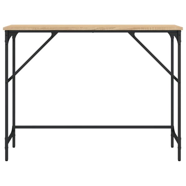 vidaXL Table console ch&ecirc;ne sonoma 100x32x75 cm bois d'ing&eacute;nierie