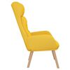 vidaXL Chaise de relaxation Jaune moutarde Tissu