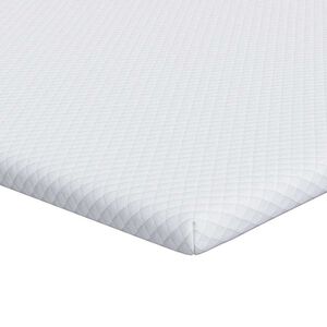 vidaXL Surmatelas Blanc 70 x 200 cm Tissu Jacquard
