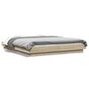 vidaXL Cadre de lit sans matelas ch&ecirc;ne sonoma 150x200 cm