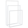 vidaXL Porte-serviettes sur pied Blanc 48x24x79 cm Fer