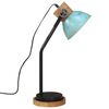 vidaXL Lampe de bureau 25 W bleu d&eacute;lav&eacute; 18x18x60 cm E27