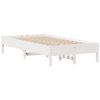 vidaXL Cadre de lit sans matelas blanc 120x200 cm bois de pin massif