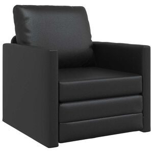 vidaXL Canap&eacute;-Lit 60cm Noir Simili cuir