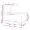 vidaXL Tables de chevet 2 pcs Gris 60x34x51 cm Bois de pin solide