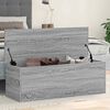 vidaXL Bo&icirc;te de rangement sonoma gris 102x35x35 cm bois d'ing&eacute;nierie