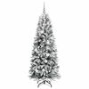 vidaXL Sapin de No&euml;l artificiel avec 300 LED avec support Blanc 180 cm