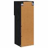 vidaXL Meuble TV mural Ch&ecirc;ne noir 30,5 x 30 x 90 cm Bois d'ing&eacute;nierie