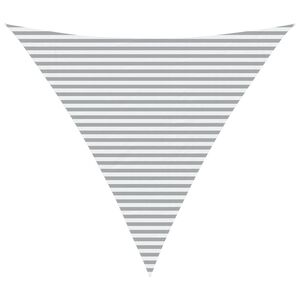 vidaXL Voile d'ombre Gris clair et blanc 6 x 6 x 6 m