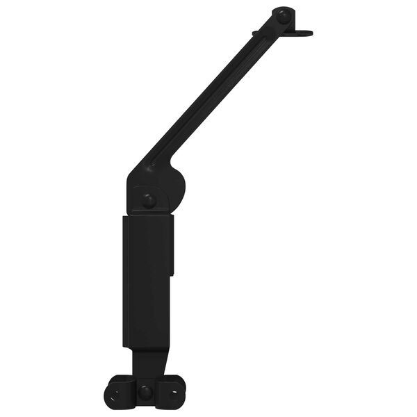 vidaXL Charni&egrave;re de support de couvercle 2 pcs Noir 192 x 32 x 50 mm