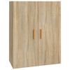 vidaXL Armoire murale suspendue Ch&ecirc;ne sonoma 69,5x34x90 cm