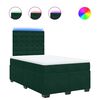 vidaXL Sommier &agrave; lattes de lit avec matelas vert fonc&eacute; 120x190 cm