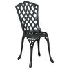vidaXL Chaise de jardin 2 pcs Noir 55 x 56,5 x 91cm Aluminium