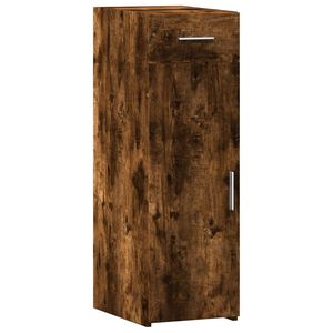 vidaXL Buffet ch&ecirc;ne fum&eacute; 30x42,5x93 cm bois d'ing&eacute;nierie