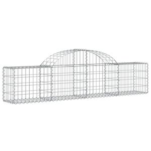 vidaXL Panier de gabions arqu&eacute; 200x30x40/60 cm Fer galvanis&eacute;