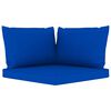 vidaXL Salon de jardin 5 pcs avec coussins bleu